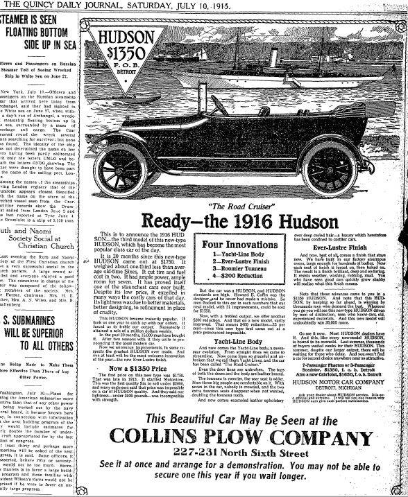 Car Dealerships Peoria Il >> Hudson Motor Car Company Dealerships D-L Car Dealerships Peoria Il >> Hudson Motor Car Company Dealerships D-L