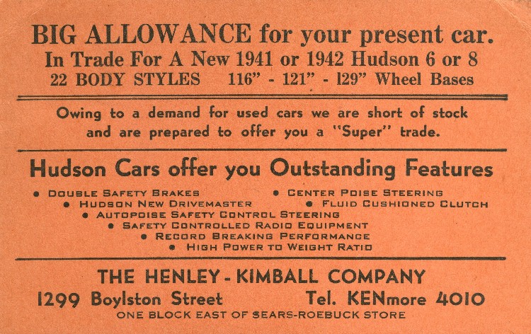 Henley-Kimball Postcard