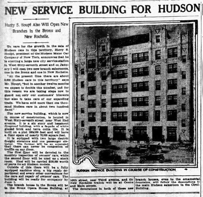 Hudson Motor Car Co. of New York 1915