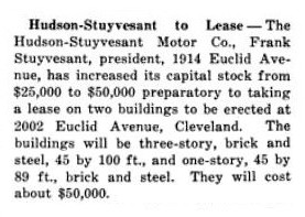Hudson-Stuyvesant Motor Company