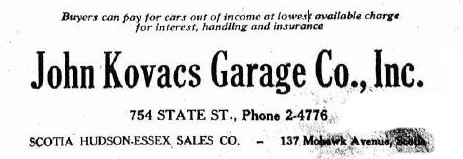 John Kovacs Garage Co