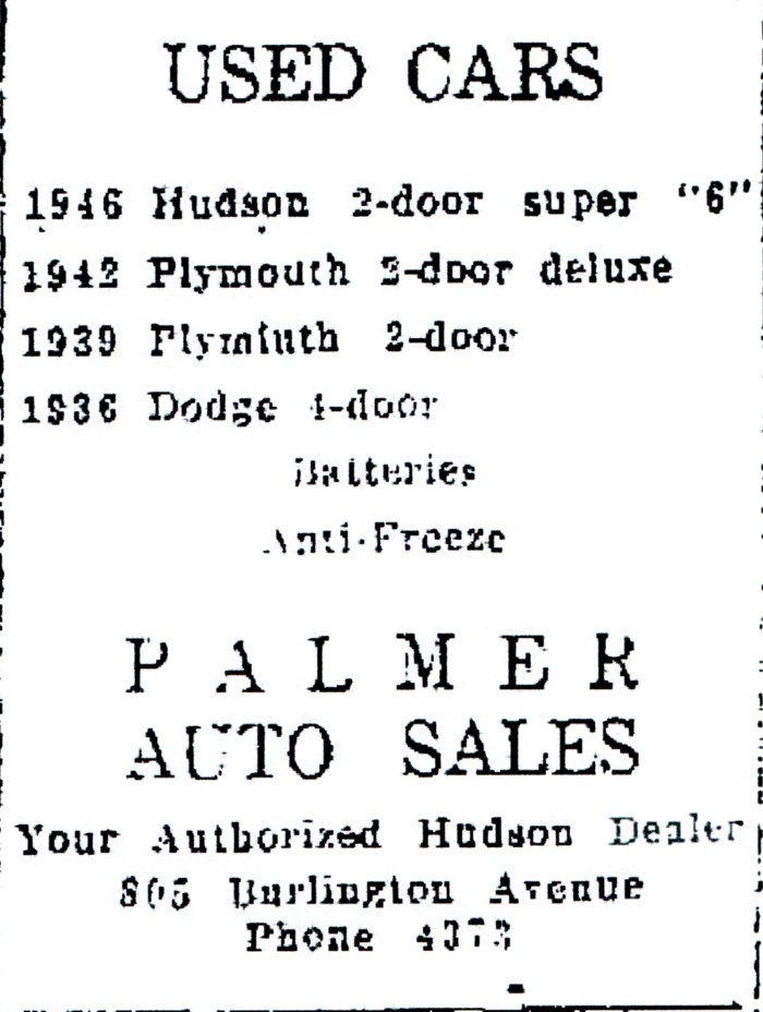 Hudson Motor Car Company Dealerships D-L