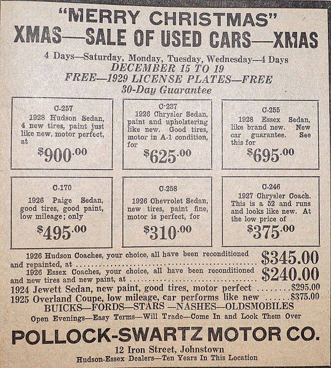 Hudson Motor Car Company Dealerships P Z