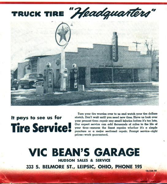 Vic Bean's Garage Ad